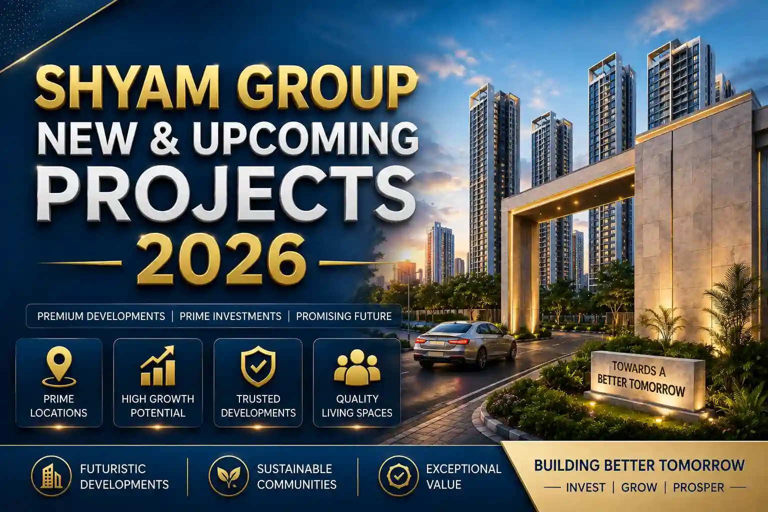 Shyam Group upcoming residential and commercial projects in Dholera SIR featuring plotted developments and smart city investments